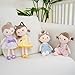 Imagen de GAGAKU Muñecas Trapo para Niñas 30cm Tela Suave Ángel Guardián Regalo de Bautizo para Niña con Alas Peluche Amuleto de la Suerte para Niños de 1-6 Años- Niña Cereza