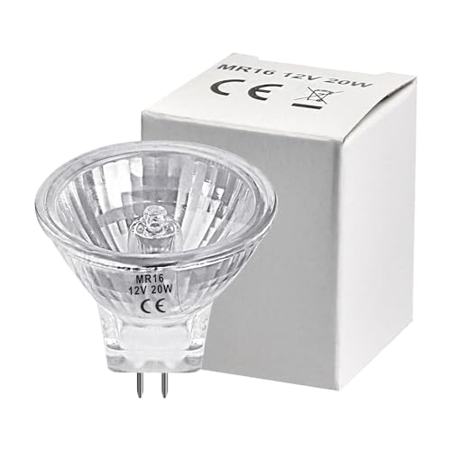 LedWekei Gu5.3 Halogen Bulbs,mr16 12v 20w Halogen Bulb,Dimmable 2700K Warm White Light Bulbs (6 Pack), Mr16 12v20w - Image 4