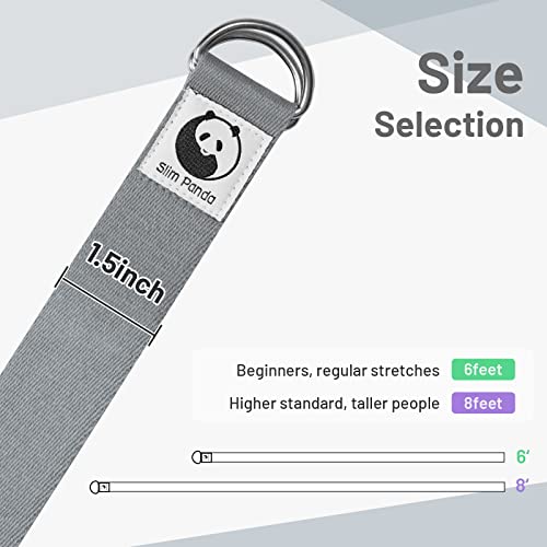 Slim Panda Yoga Strap (5+ Colors,6 Feet/8 Feet) - Image 3