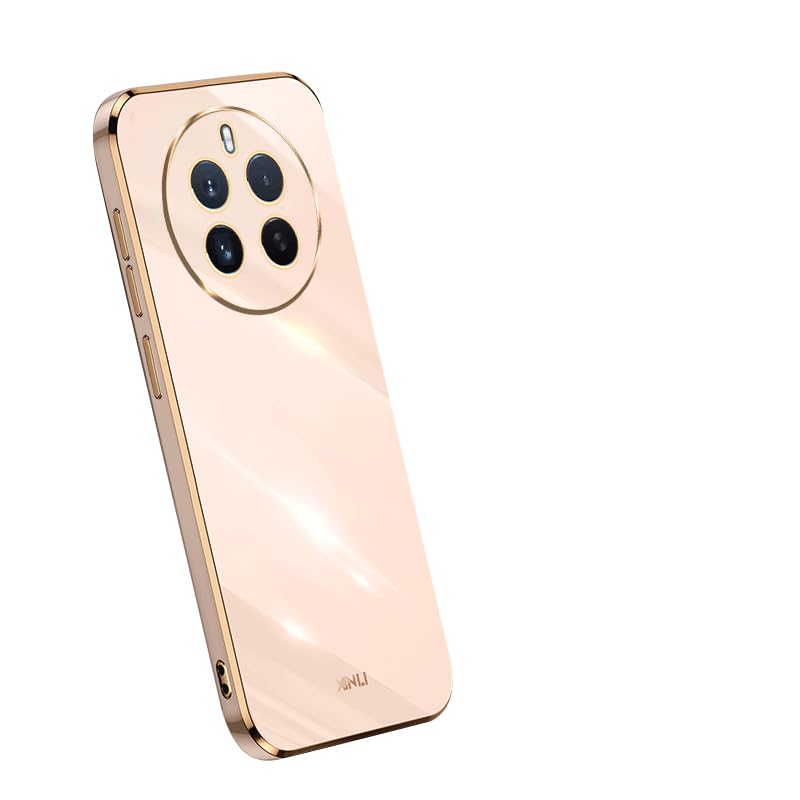 WOKEZ Telefonfodral för Realme 12 Pro 5G – Lyxigt Rosa Silikon