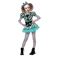 amscan (PKT) (9904753) Child Girls Dark Doll Costume (8-10yr)