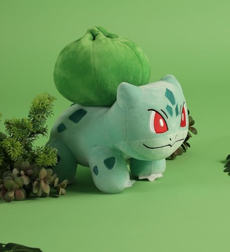 Image of Mirada Pokemon Bulbasaur Soft Plush Toy - 22cm | Official Licensed Cute Green Stuffed for Kids, Boys & Girls | Super Soft & Comfortable Plush | Ideal Gift for Birthday & Festivals