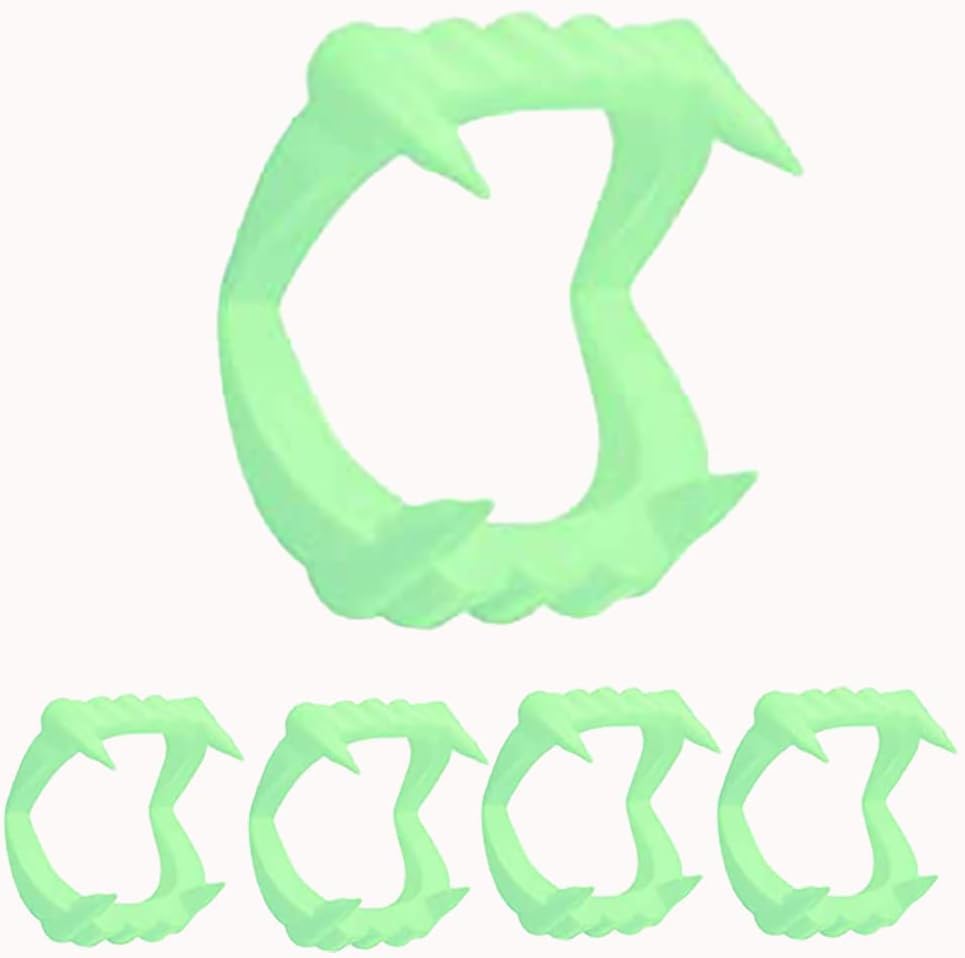 Halloween Teeth Glow in The Dark Fangs Teeth, Dress-Up, Pretend Play (200-Pack)