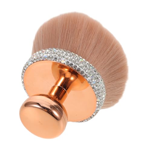 CALLARON Pinceles De Maquillaje De Lujo Imitación De Gemas Brocha Para Rubor Polvo Suave Material Sintético Aplicador De Base Fijador De Maquillaje Mejillas