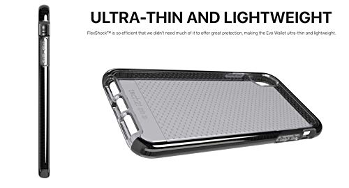 Coque iPhone XR Tech21 Evo Check pour éviter les bris d'écran gris noir