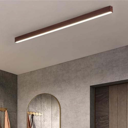 Lampe de plafond LED acrylique bois 120cm plafonnier moderne variable - 5