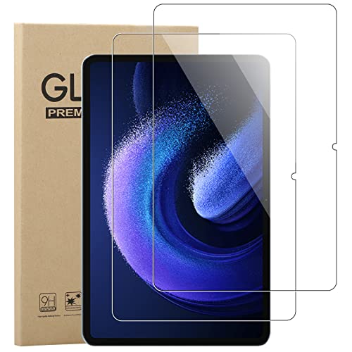 GEJEFA Protector de Pantalla para Xiaomi Pad 6/Xiaomi Pad 6 Pro, 2 Pack 9H Dureza Antiarañazoso Vidrio Templado Xiaomi Pad 6 Pro/Xiaomi Pad 6[Antihuellas][Sin Burbujas][Sensible al Tacto]
