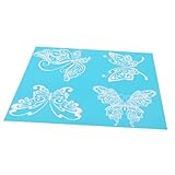 DOITOOL Siebdruckschablone Selbstgemacht Schablone Mit Schmetterlingsmuster Selbstklebend Wiederverwendbar Langlebiges Siebdruckmaterial Für Teenager Malen Leinwand Holz Und Taschen