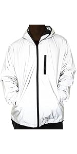 fangfei Reflective Coat Hooded Windbreaker Fashion Runing