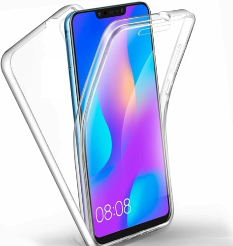 360 Grad Hülle für Huawei Honor 9X handyvollschutzhülle TPU Soft PET Silikon Harte-PC Rückseite, Stoßfeste Full Body Hülle Handyhülle Cover