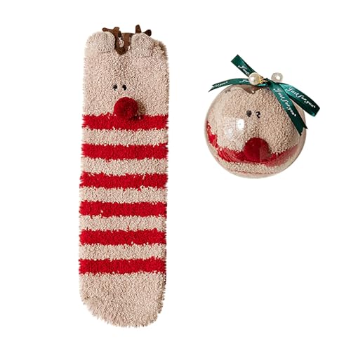 Lange Kuschelsocken Damen Unisex Plüsch Sneakersocken Kinder...