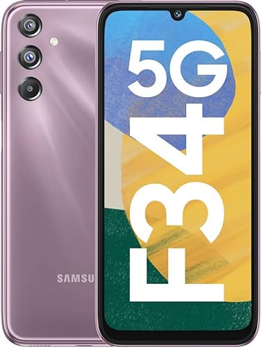 Samsung Galaxy F34 5G (Orchid Violet, 6 GB RAM, 128 GB Storage) | 50 MP No Shake Camera | Auto Night