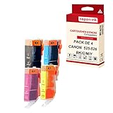  NOPAN-INK - x4 Cartouches Compatible pour Canon 525 XL 525XL Noir + Cyan + Magenta + Jaune Canon Pixma IP 4850 IP 4950 IX 6500 Series IX 6550 MG