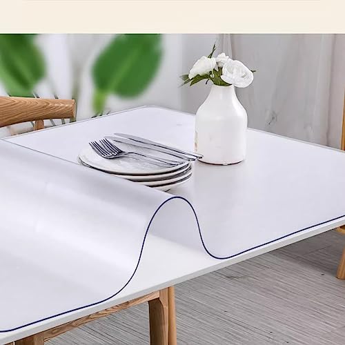 Nappe Transparente Mate Finie les Taches Protégez votre Table PVC - 6
