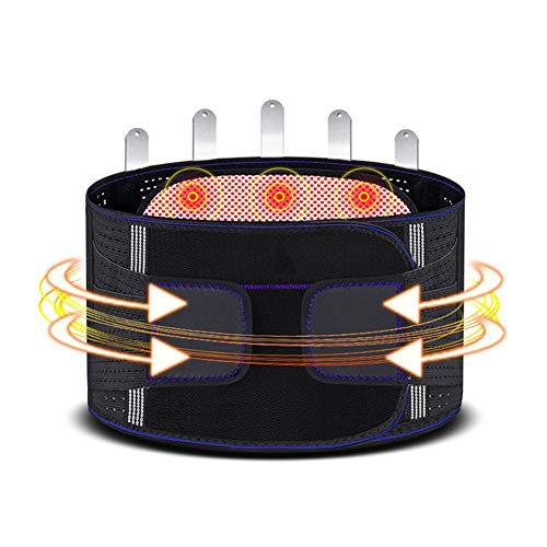 ZFF Respirable Soporte Lumbar Cinturón, Auto-Calentamiento Espalda Apoyo Cinturón para...