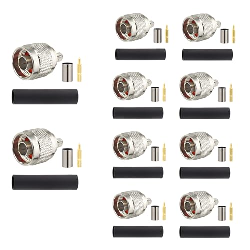 MOOKEERF N Macho conector crimp, pack 10 piezas miniatura 1