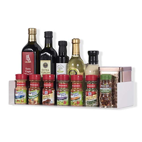 Wallniture Bali Sturdy Metal U Shape Bookshelf - Wall Mountable Cd Dvd Storage Multi-Purpose Display Rack In White #TOP3