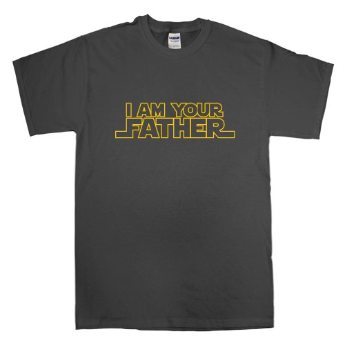Refugeek Tees - Hommes I Am Your Father T Shirt - X-Large - Charcoal