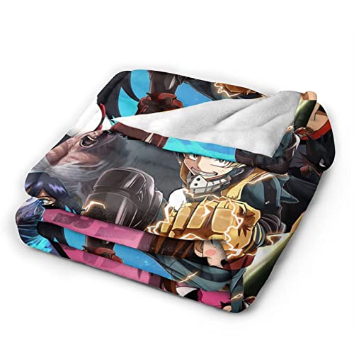 Anime My Hero Cartoon Throw Academia Blanket Flannel Soft Cozy Warm Lightweight Blankets For Travelling Camping Living Room Sofa Bedroom Decor Gifts (My Hero Academia Blanket, 60In*80In) #TOP3