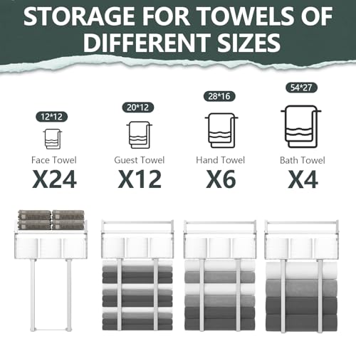 Xstydes TH-TS Towel Racks For Bathroom, Bathroom Shelf Over Toilet,Floating Shelves thumb #4