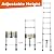 Fsazub Telescopic Ladder, 8.5 FT Aluminum Alloy Extension Ladder with Non-Slip Feet, Lightweight & Portable Multi-Purpose Folding Ladder for Indoor & Outdoor Work, 330lbs Max Capacity