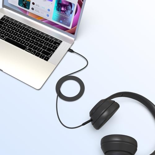 Zosvoses USB C auf 2.5mm Audio Kabel, Nylongeflochtenes Bose Kopfhörer USB C Audiokabel Ersatz Kompatibel mit Bose 700 Quietcomfort QC45 QC35 QC35II QC25 JBL Tune 760NC Live 650BTNC 660NC Kopfhörer