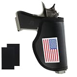 Threehome Universal Gun Holster, PU Leather Concealed Carry...
