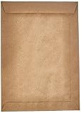 Herlitz Enveloppe B5 papier recyclé 90 g/m² gommé, Ange bleu, emballée sous film plastique Lot de 10, marron