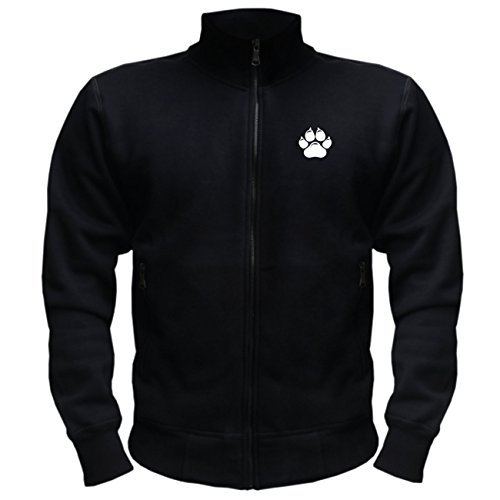 Spaß Kostet Männer und Herren Trainingsjacke Der Hund ist dir im Sturme treu (mit Rückendruck)