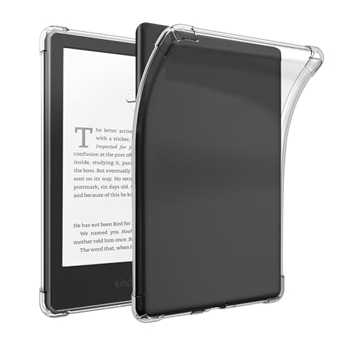 Vancle Hülle für 7 Kindle Paperwhite 2024 (12. Generation) / Kindle Colorsoft Signature Edition 2024, Stoßfest Kratzfest Gehäuse Transparente TPU Schutzhülle, eReader Zubehör für Kindle Hülle 7 Zoll