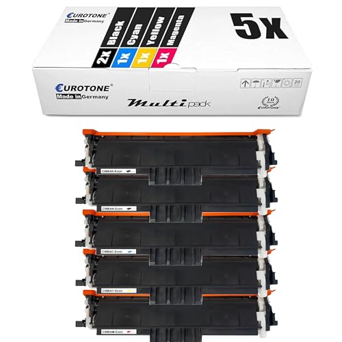 Toner 069 avec puce et indicateur de niveau pour imprimante Canon lot de 5