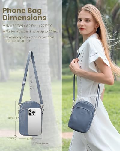 Image of befen Genuine Leather Anti-Theft Small Crossbody Bags for Women Travel