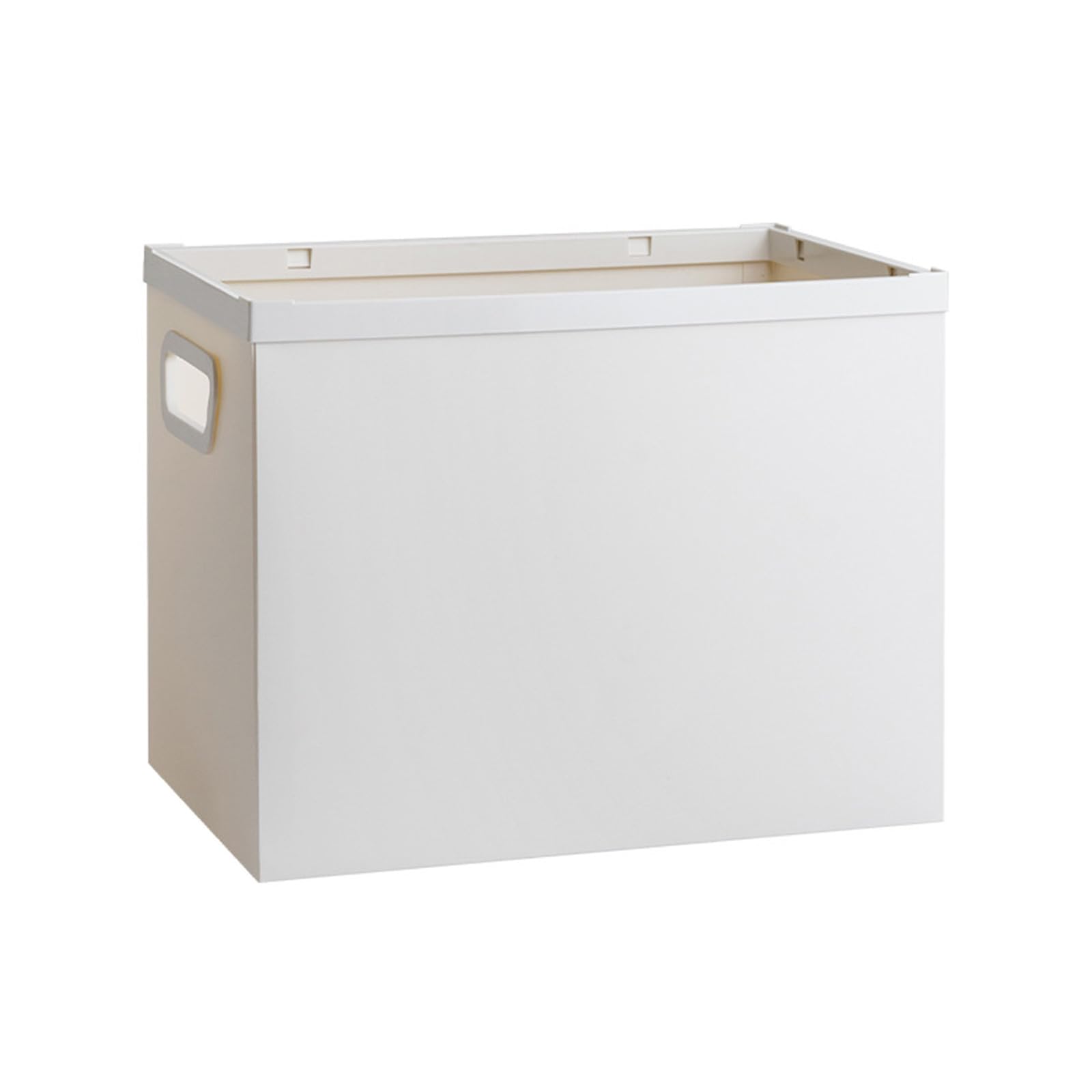 HDOYTXXM Storage and Filing Box with Handle, Foldable File Organiser and for Folder Magazine Book Document Organiser