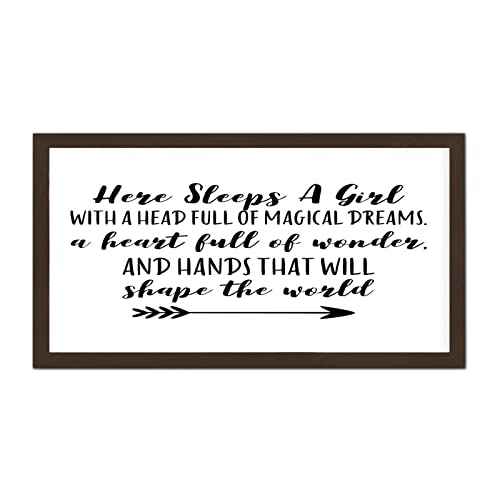 Plaque murale en bois cadeau de naissance fille decoration originale