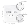 Cheers Y’all Cocktail Napkins - Silver Foil 3-Ply Disposable Napkins for Graduations, Engagement Parties, Receptions, Birthdays, Anniversaries, Southern Gatherings #3