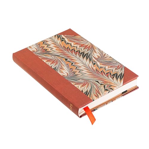Paperblanks Rubedo Mini Horizontal 12 Month Calendar 2025 Elastic Band Closure, red, Mini (95x140mm) - Image 2