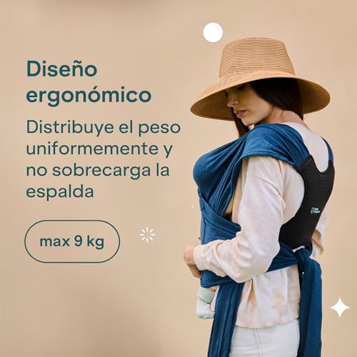 Miniatura 7 de Koala Babycare - Fular Portabebés Elastico Fácil De Usar Y Colocar, Unisex Ajustable, Mochila Multiusos Apropiada Hasta 9 Kg