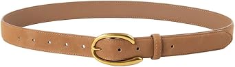 Women Leather Belt for Jeans Pants Dresses Fashion Designer Belt Suede Belt with Gold Buckle