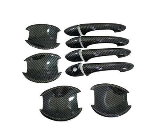 Garniture poignée porte voiture Hyundai Sonata I45 2011-2015 carbone