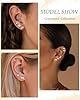 ZHESHY 6 Pairs Piercing Oreille Acier Inoxydable Boucles D'oreilles Femme Argent Or Piercing Helix Tragus Conch Acier Chirurgical Boucle D'oreille Multiple Hypoallergénique Ensemble Bijoux Femmes #4
