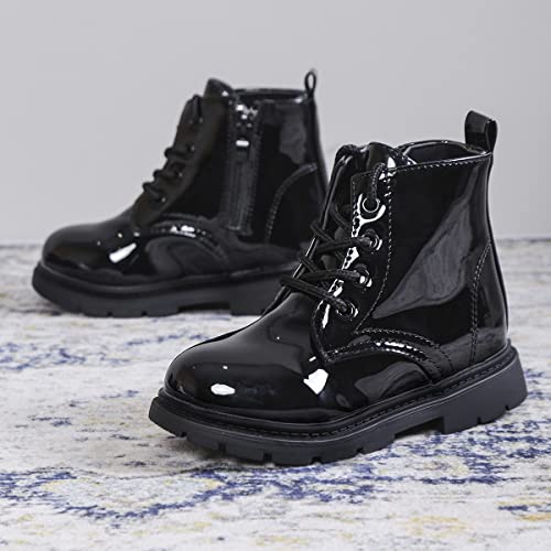 Mybozz Kids Boots Boys Girls Bright Color Ankle Boots Side Zipper Combat Boots #TOP3