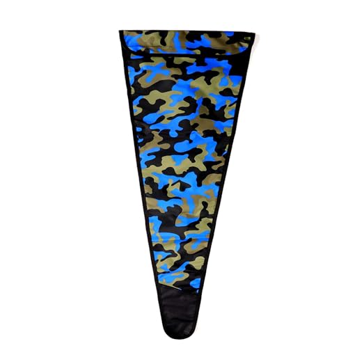 Fonher Fencing Sword Sling Shoulder Bag for Foil, Epee, Saber, and Longsword,Made of 420D Encryption,Protect your Fencing Weapons with a Sword Sleeve Cover Case (Camouflage Blue)
