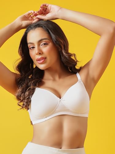 Image of Clovia Women's Polyamide Padded Non-Wired Full Coverage Multiway T-Shirt Bra