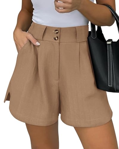 KIRUNDO Womens Shorts Dressy Casual 2025 Trendy Summer Elastic High Waisted...