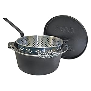 Bayou Classic 7460 Dutch Oven with Basket, 8-1/2-Quart