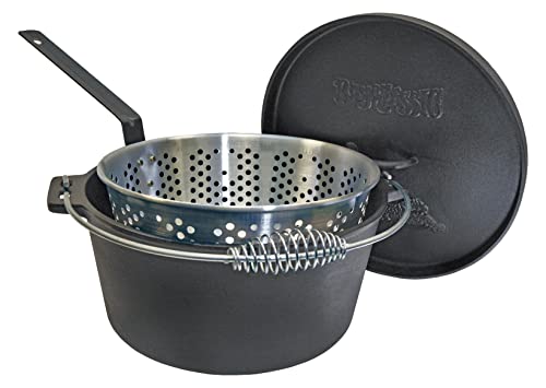 Bayou Classic 7460 Dutch Oven with Basket, 8-1/2-Quart by Bayou Classic - Used condition - US$63.16
