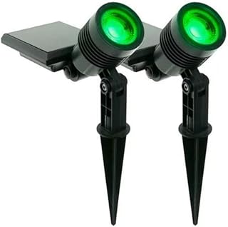 Kit com 2 - Luminária Solar Espeto de Jardim LED SMD Verde 10 Lúmens - Produto 10 mais recomendado com 3.9 estrelas