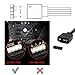 Dushochn ARGB Splitter Cable for Computer Chassis, CPU Heat Sink, and 5V ARGB Fan, 5V 3Pin Addressable RGB 1 to 2 Splitter Cable, 11.8IN/30CM. (2Pcs)