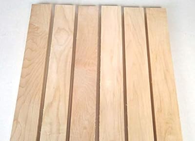 Maple 3/4" x 2" x 16" Solid Hardwood Lumber as Cutting Board Wood (10 Pack)