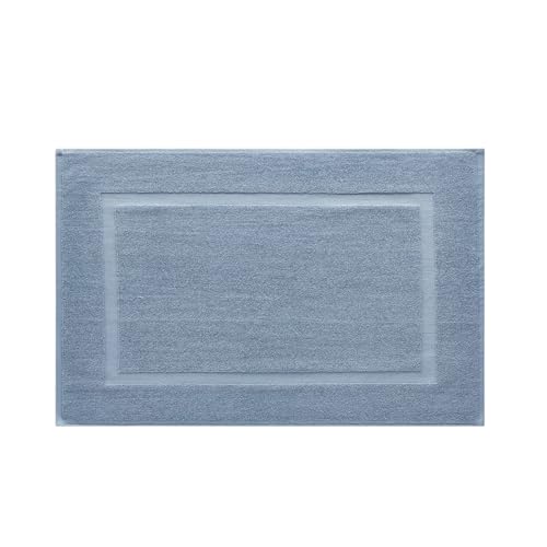 Under The Canopy Organic Cotton Classic Bath Mat - Chambray
